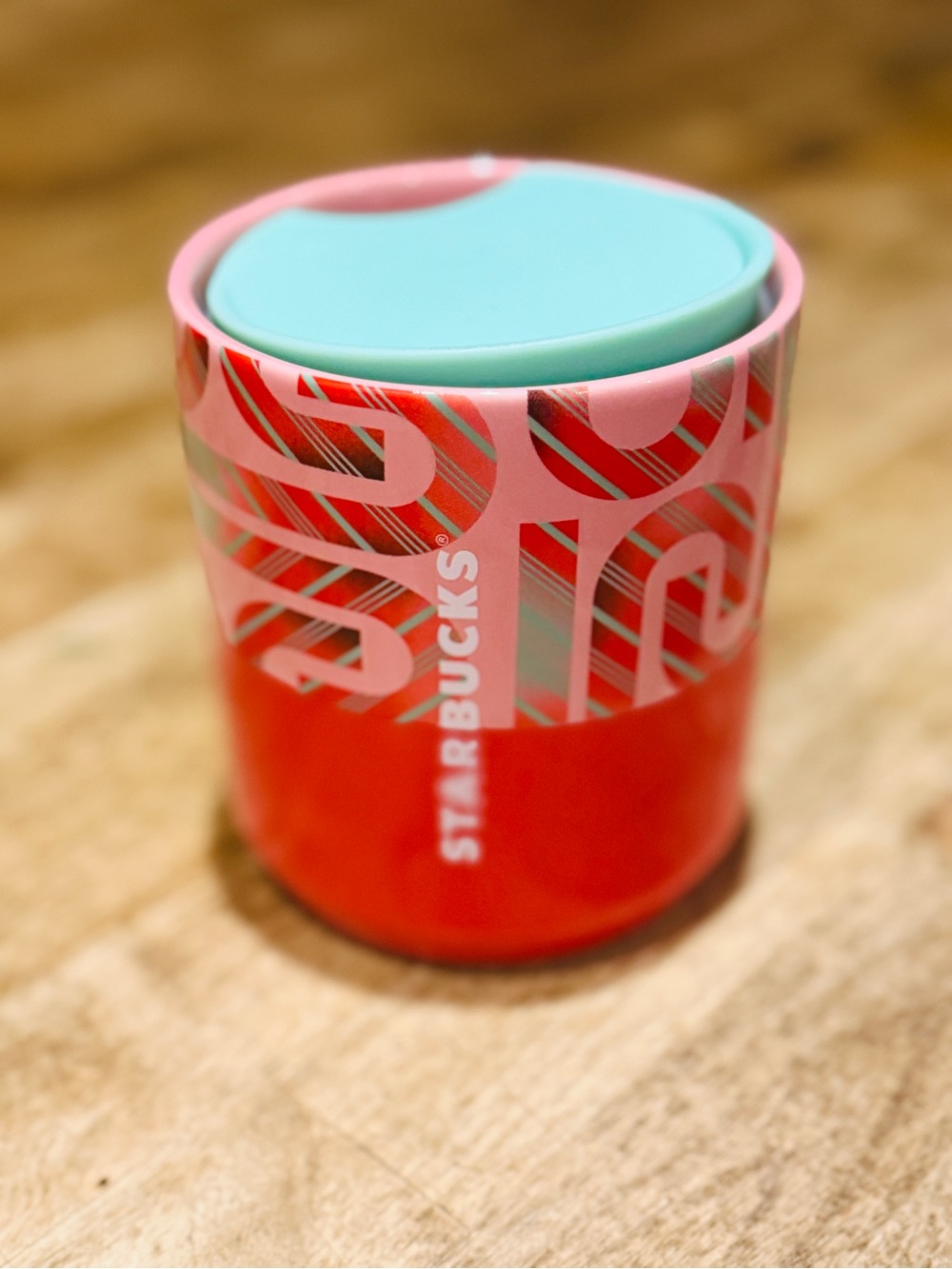 Starbucks Tumbler 8 oz holiday Ombré Candy Cane